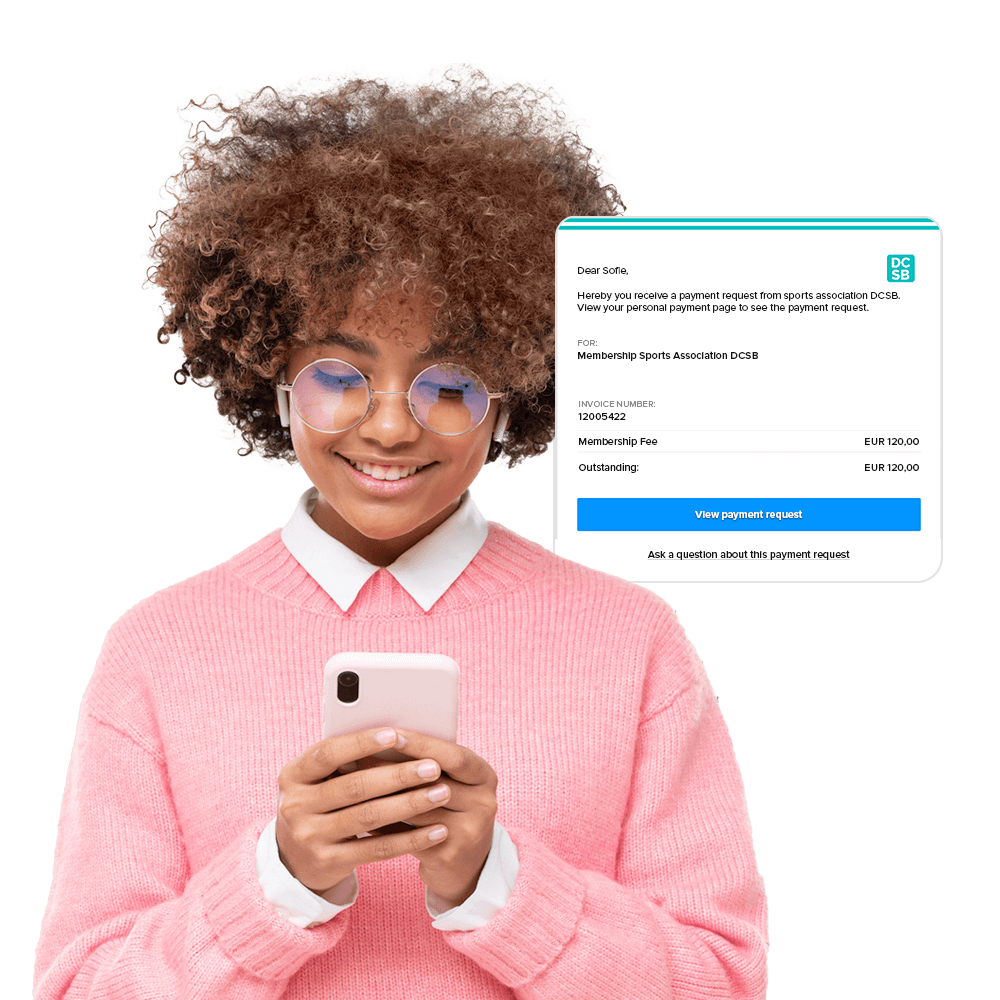 Easily send your own personalised payment requests.