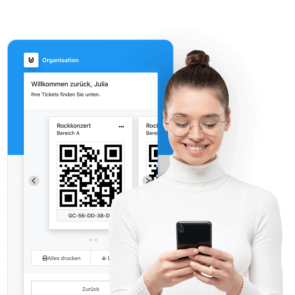 Ihre Besucher bestellen mühelos Ihre Online-Tickets